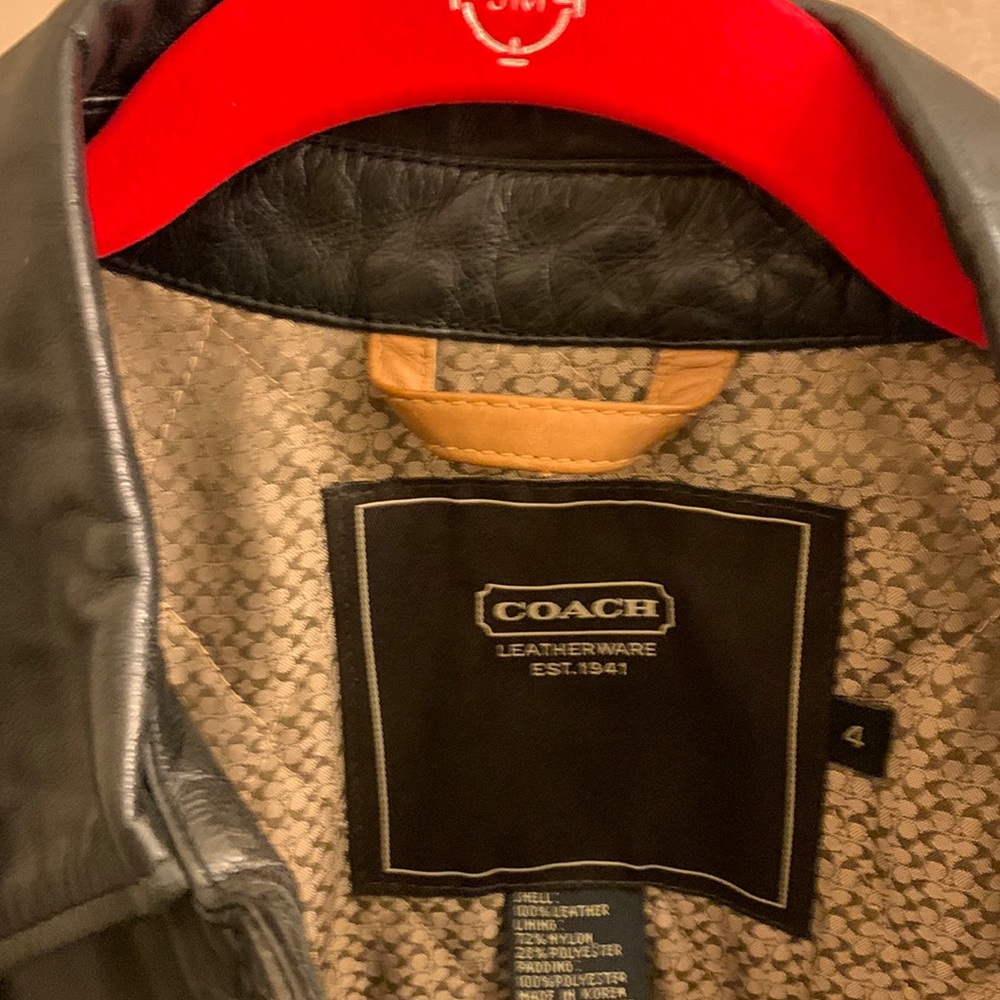 Coach leather jacket